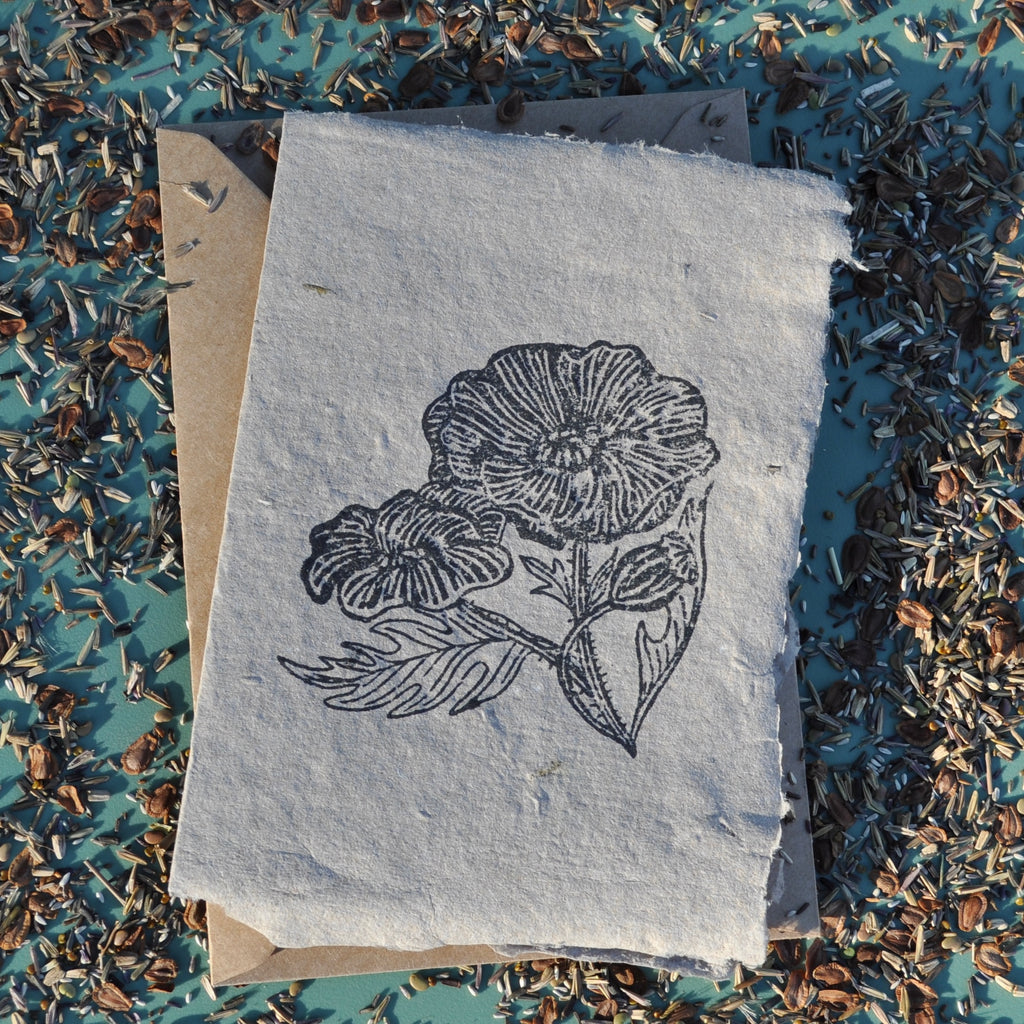 Seed Paper - Greeting Card (Poppy)